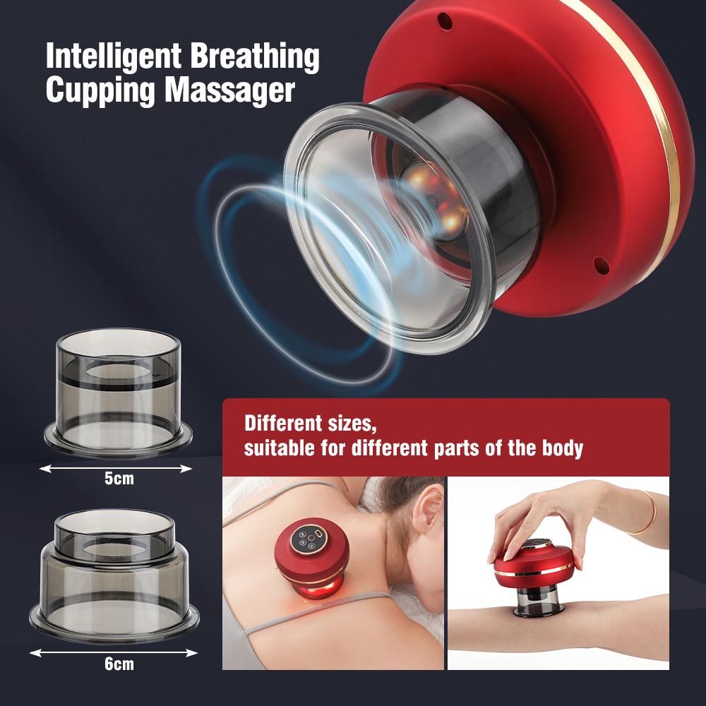 Electric Cupping Massage Machine Gua Sha Vacuum Suction Cups Antiaging Cellulite Negative Pressure Body Scraping Cupping MassagingTool