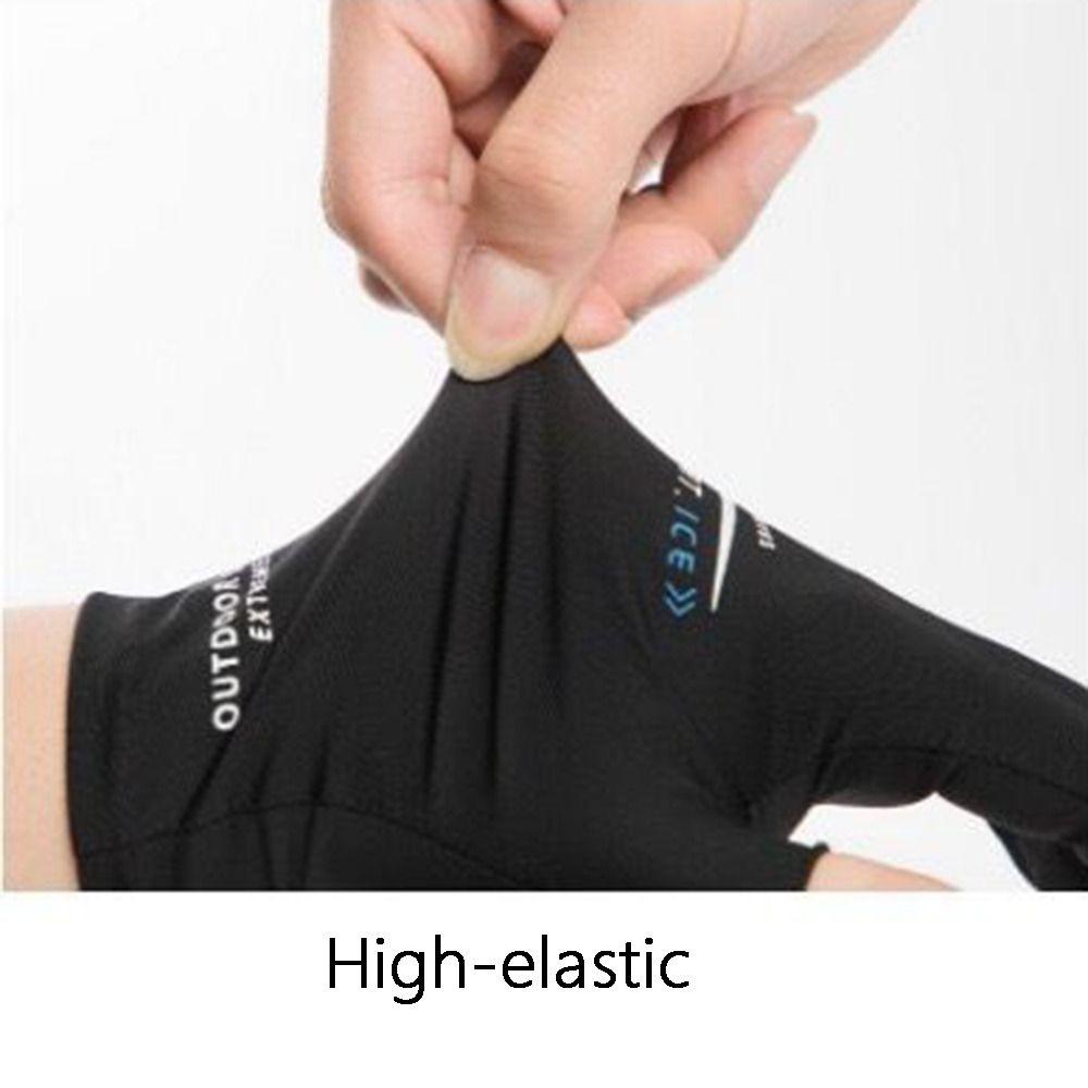 Ice Silk Men Women Gloves High-elastic Summer Cycling Gloves Thin Fishing Gloves  Camping