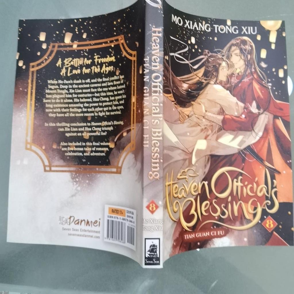 Heaven Official's Blessing: Tian Guan Ci Fu Vol. 8 by MXTX Ancient Chinese BL Fiction Book English Edition