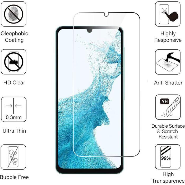 Verre Trempé pour Samsung Galaxy A07 - BOOLING - Protection Antichoc Transparent Lot-3