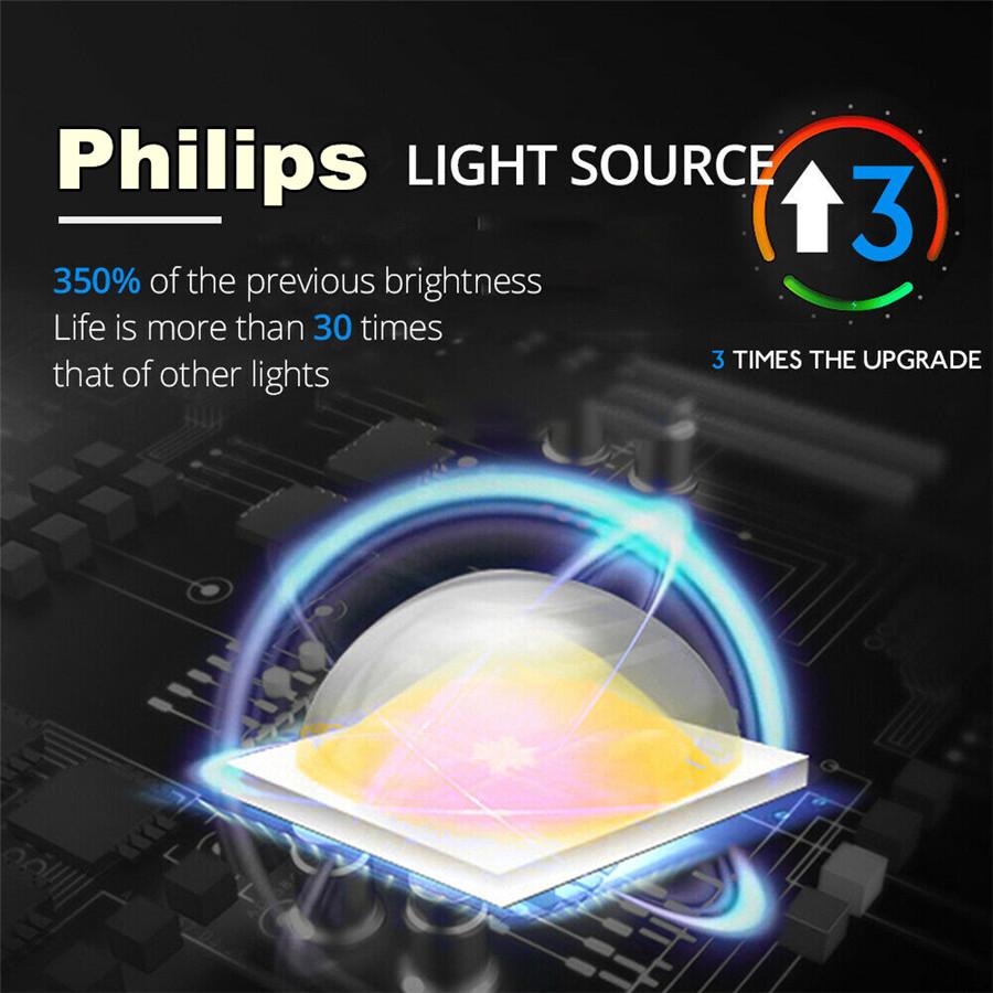 1Pair 36W 3600Lm Led Work Light Drl Headlight Driving Lamp Car Truck With Switch