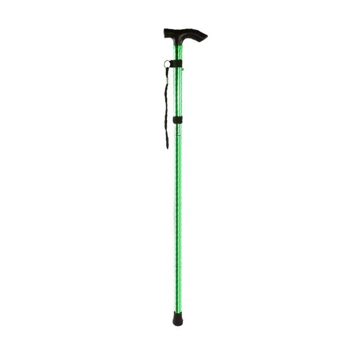 Collapsible Aluminum Trekking Poles for Hiking & Travel - Five-Section Telescopic Cane for Elderly Climbing