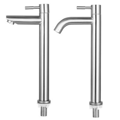 304 Stainless Steel Extended Single Cooling Basin Faucet Stainless Steel Hand Wash Basin Single Cooling Extended Faucet