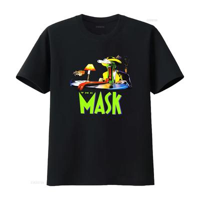 NEWW RAREE THHE MASK MOVIE JIM CARREY 1994 VINTAGE T Shirt Vintage Washed Streetwear Stretched Top For Everyday Wear Slightly
