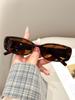 1Pc Rectangular Sunglasses Women's Fashion Outdoor Casual Trendy Korean Style Brand Design Decorative Sun Glasses