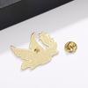 Elegant Peace Doves Brooch Symbolizing Harmonies and Friendship Alloy Texture Stylish Lapel Pin for Various Occasions