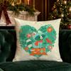 Christmas Cute Animal Pillow Covers Pattern Cushion Cover Suitable for Sofa Bedroom Car Pillow Cover