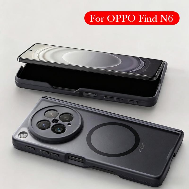 Matte Hülle für OPPO Find N6 Sturzsichere Rückseitenabdeckung für OPPO FIND N6