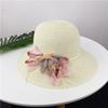 Hat Women's Summer Short Brim Straw Hat Flower Sun Hat Summer Foldable Sun Hat Sunscreen Beach Hat Sun Hat
