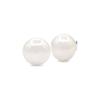 Boucles d'Oreilles - Pearls & Colors - Perle de Culture d'Eau Douce Boutons - Perle Blanche - Argent 925 - Qualité AAA+ - Femme