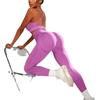 JYL Yoga ShorTrousers Suit Solid Seamless Hip Lifting Short Sleeve Long Pants Two Piece