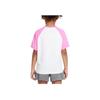Nike Wildflower Raglan Sleeve Round Neck Short Sleeve T-Shirt Kids Tops Fun-Pink II3528-675