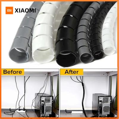 2/1M 16/10 Mm Flexible Spiral Cable Wire Protector Cable Organizer Computer Cord Protective Tube Clip Organizer Management Tools
