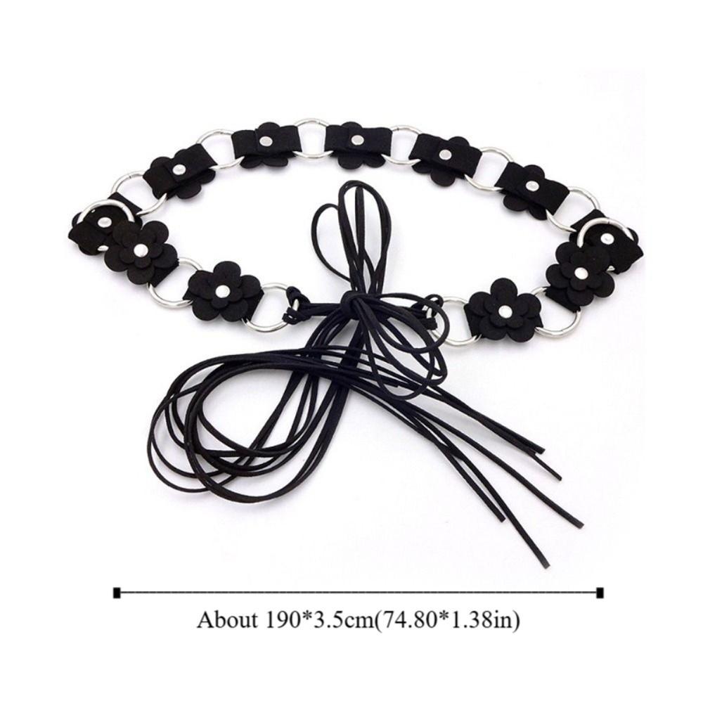 Trendy Vintage Women's Belt Ethnic Floral Leather Waist Rope Boho Sweet Dress Jeans Belt Streetwear