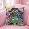Funny Cartoon K-Keroro Gunsou Frog Cushion Cover Pillow Cover Decor Pillowcase Printed Cushion Case For Couch