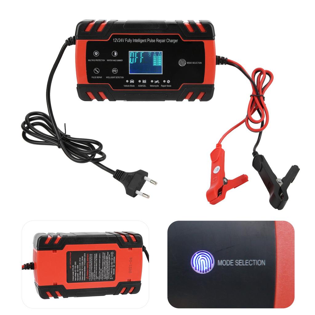 12V24V 2?150Ah Battery Charger Repair Smart Automatic Charging for Car Motorcycle