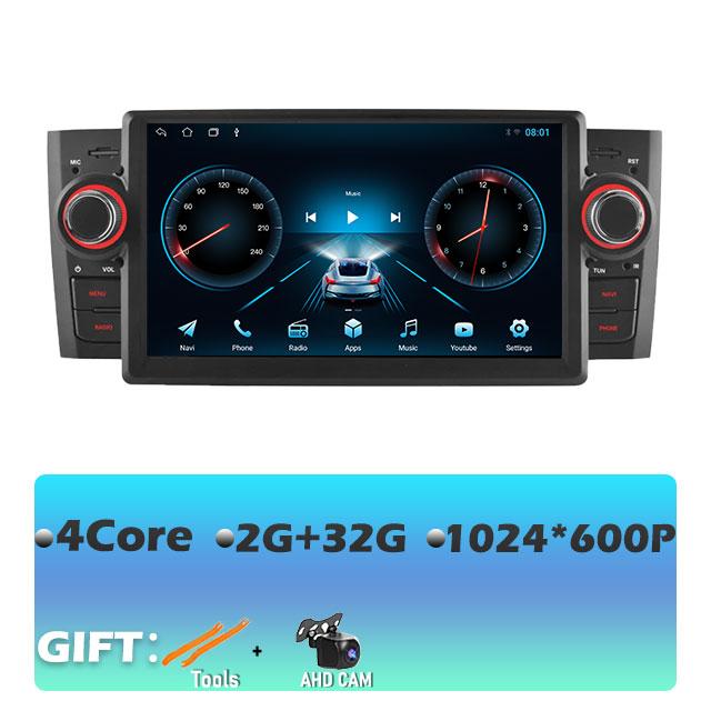 Для Fiat Grande Punto Linea 2007 2008 2009 2010 2011 2012 Android 14 Автомобильный радиоприемник Мультимедийный плеер GPS-навигация Стерео WiFi BT