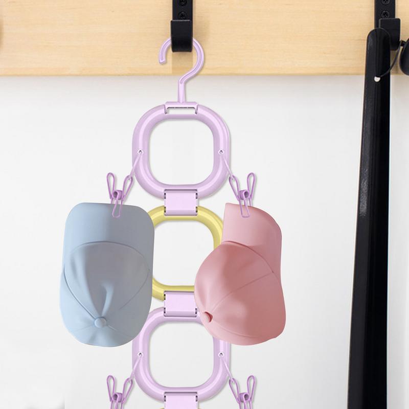 Hat Organizer Space Saving Holder Hanger Clips Hat Hanger Space Saving Organization Display Closet Bedroom Entrance Door Scarf