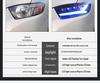 09-11 Toyota Highlander Matrix LED Headlight Assembly with Ice Blue LED DRL