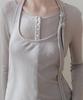 Loutaideu Layered Button T-Shirt [Grey]