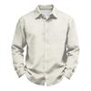 Men's Loose Fit Long Sleeve Button Down Shirt Vintage Casual Versatile Breathable Top for Commute Outdoor Daily Wear