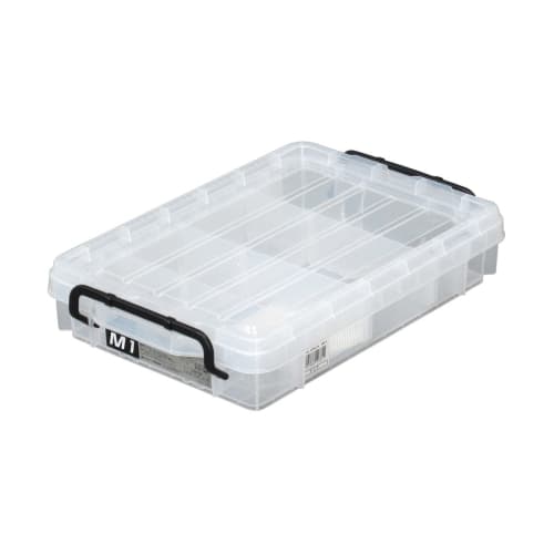 

JEJ Astage NW Box M-1 Storage Box, Made in Japan, for Small Item and Tool Storage, with Dividers, Disaster Preparedness, 29.5cm Wide x 44cm Deep x 8.4
