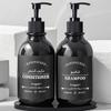 500ml Shampoo and Conditioner Dispenser Reusable Shower Gel Bottle with Label Refillable Apothecary Dispenser Bottle for Bathroom&Kitchen