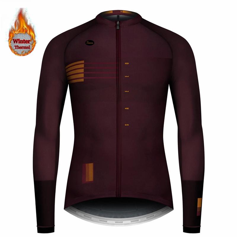 Long Sleeve Winter Cycling Clothing for Men, MTB Jersey, Thermal Fleece, Bib Pants Set, Triathlon, Spain