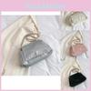 Stylish Retro One Shoulder Chain Bag In Black White Pink Or Silver For Modern Women