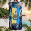 Asciugamano da Spiaggia Calcio Newcastle United Morbido Microfibra Asciugamano Estivo Asciugatura Rapida Assorbente per Spiaggia Piscina Viaggio