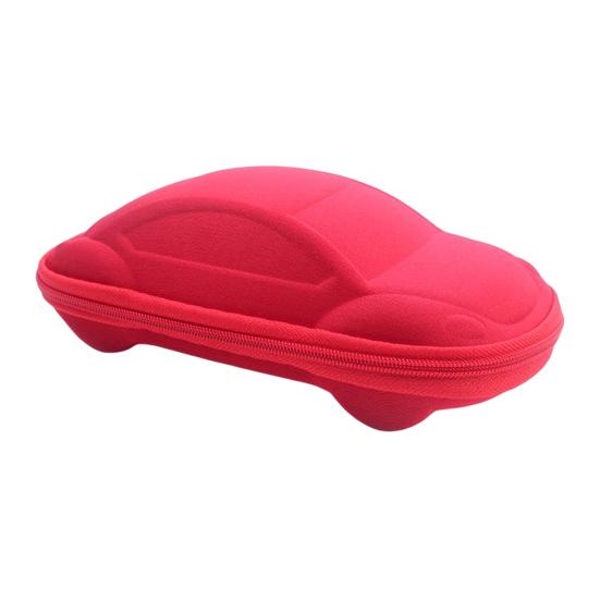 

Популярная мультяшная минималистичная коробка для очков в форме автомобиля из искусственного волокна для детей красный