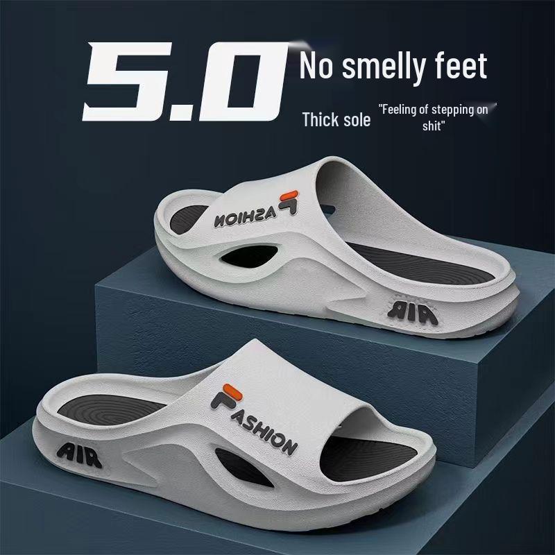 2025 Men's Summer Thick-Soled Deodorant Non-Slip Slippers for Indoor & Outdoor