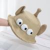 Foldable Three Eyes Bucket Hats Lightweight Cartoon  Sun Hat Funny Big Ear Fisherman Hat  Outdoor