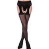 Sexy Suspender Stocking High Knee Socks Open Crotch Pantyhose Hold On Lady Crotchless Tights Sex Party Lace Erotic For Women