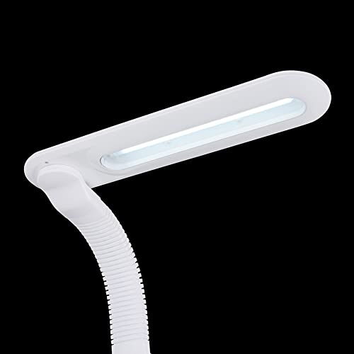 OHM Electric LED Study Stand, Dimmable, Left-Handed, with USB Port, White, ODS-LDAK6N, 06-1849