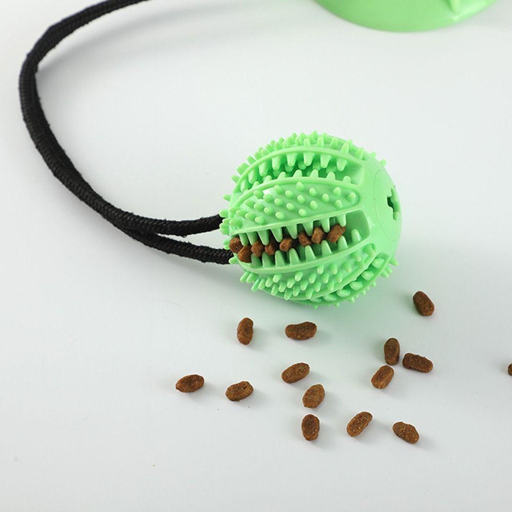 Bite Resistant Suction Cup Dog Toy TPR Dog Tug Toy Dog Leakage Toys  For Dogs Puppy