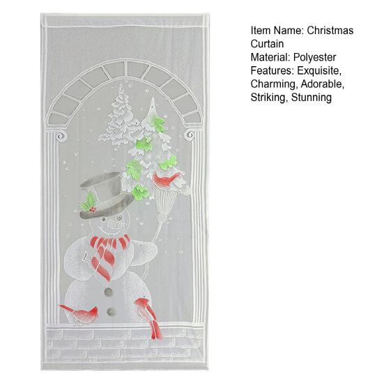 Vánoční stromek Závěsný panel Krajková zatemňovací závěs Dekorace Okenní dveřní závěs Závěs pro obývací pokoj Ložnice Domácí dekorace