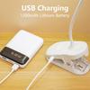 LED Office Bright Lamp 3Level Warm Cool White Flexible Easy Clip Rechargeable Light Student Study Read Night Reading Lamp in Bed