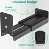 Sturdy Metal Speaker Wall Mount Bracket With Anti Slip Pad Secure Hold Space Saving Wall Installation Speaker Stand