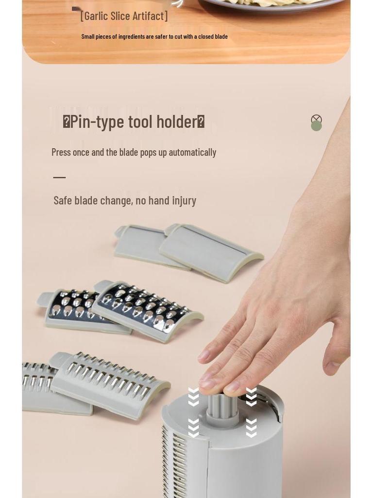 German Multifunctional Vegetable Cutter: Roller Potato Slicer, Shredder, Grater, Grinder, Chopper.