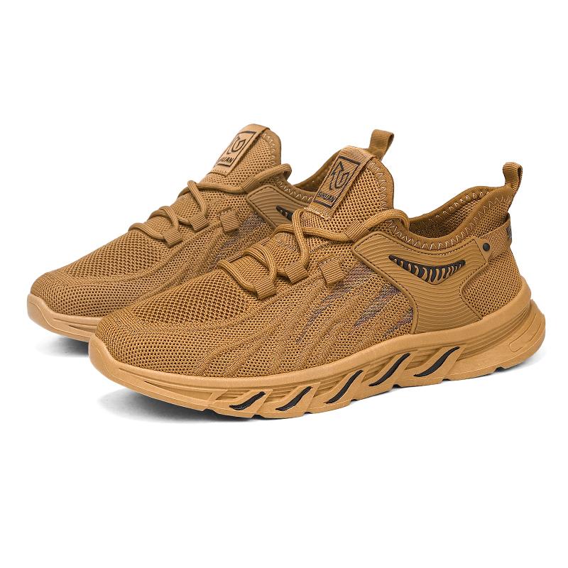 

Fashion Men s Set Walking Shoes Lightweight, Breathable Anti Slip Running Shoes Brown Sports Gym Tennis Shoes Men s Sports Barefoot 39