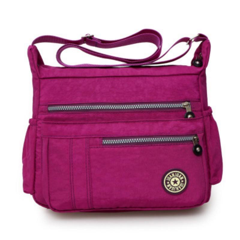 New Nylon Fabric Bag Women Shoulder Crossbody Bag Korean Casual Large Capacity Multi-Pocket Mom Bag