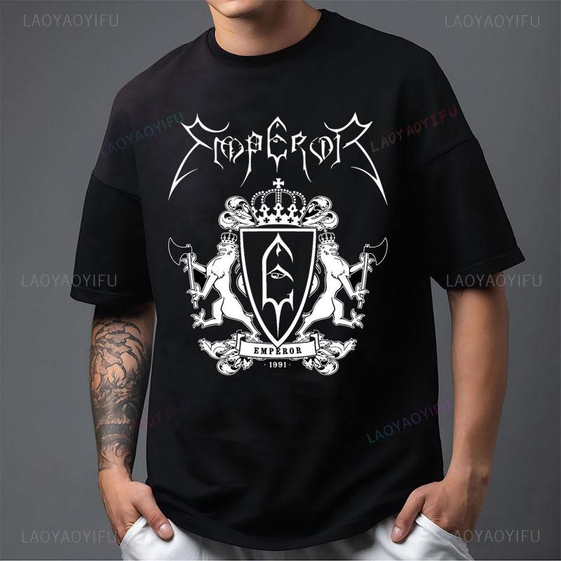 

Norway Emperor Ihsahn Camiseta Black Metal Band Official-website T-Shirt Vintage Classics Gothic Man Clothes Cotton Streetwear S разноцветный
