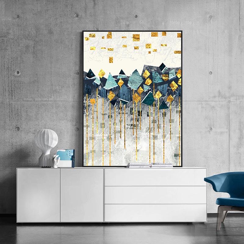 

Абстрактные пейзажные постеры и принты Золотая гора Восход солнца настенная живопись на холсте скандинавская картина для гостиной домашний декор 21*30cm