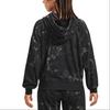 (WMNS) Under Armour Journey Terry Hoodie 'Black Grey' Women's 1376915-001