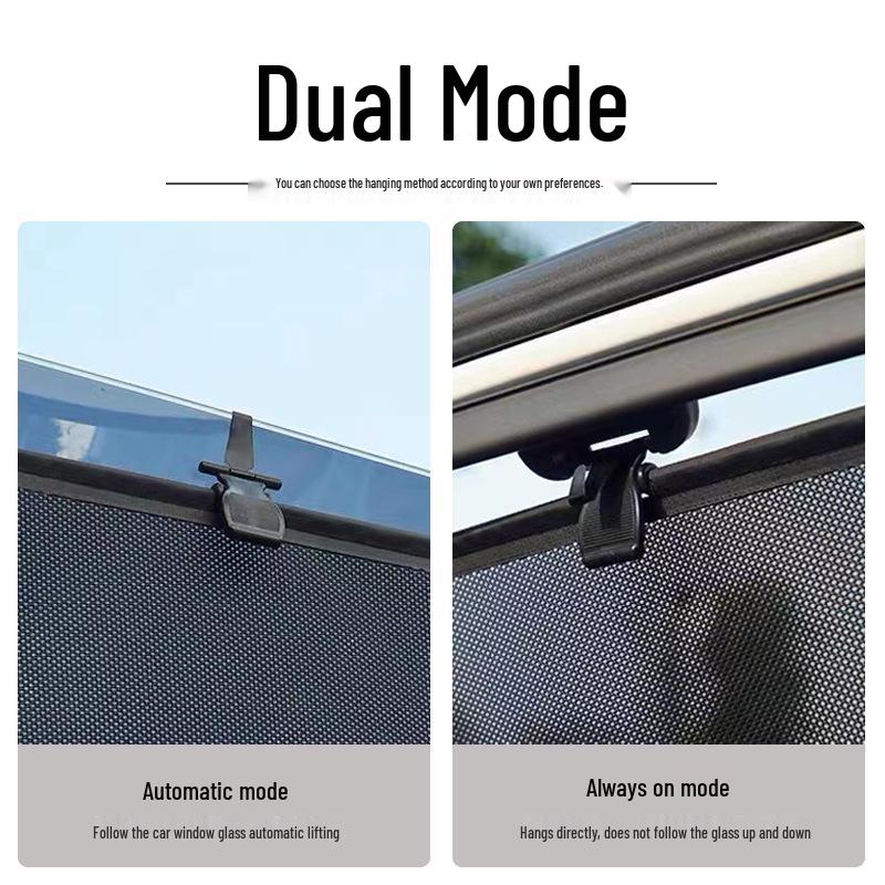 Ideal ONE Retractable Side Window Heat Insulation UV Protection Sunshade Curtain Mesh