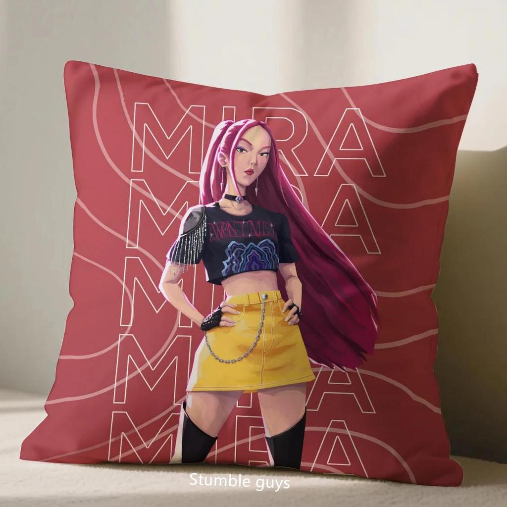 Kpop Anime 45X45cm Demon Hunters Pillowcase Sofa Cushion Cover Living Room