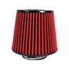 Universal Black And Red  3" Inch 76mm 3.5" inch 89mm Air Intake Cone Filter Replacement Quality Dry Air Filter