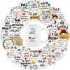 50New Inspirational Spanish Style Personalized Graffiti Stickers Suitable for Suitcases, Skateboards, Refrigerators, Laptops, Et