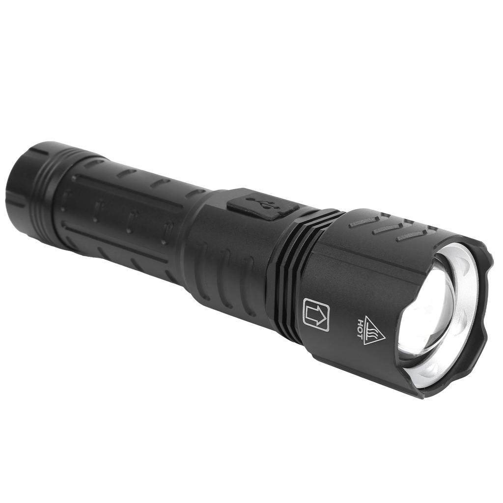 XHP90 Flashlight Zoomable Focusing USB Rechargeable TypeC Rechargeable Torch Outdoor